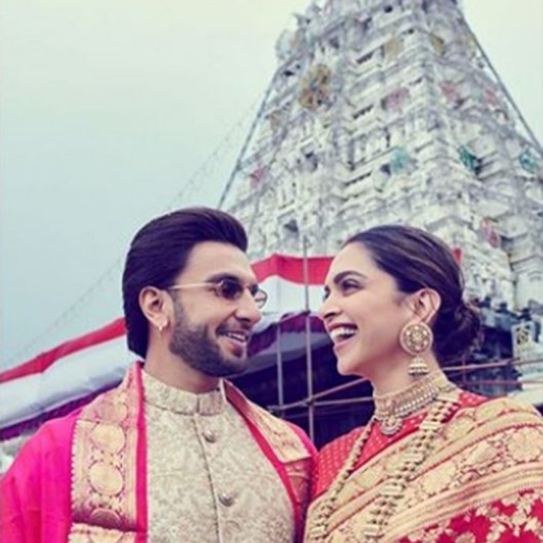 رانفير سينغ وديبيكا بادوكون يسافران إلى تيروباتي للاحتفال بعيد زواجهما