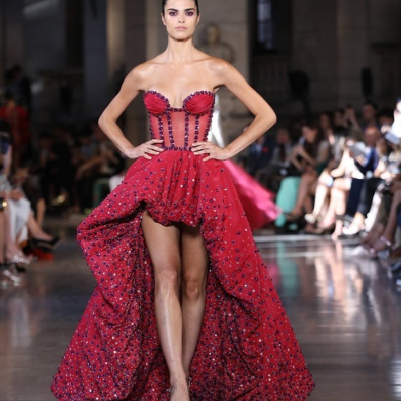 فستان a line من رامي قاضي