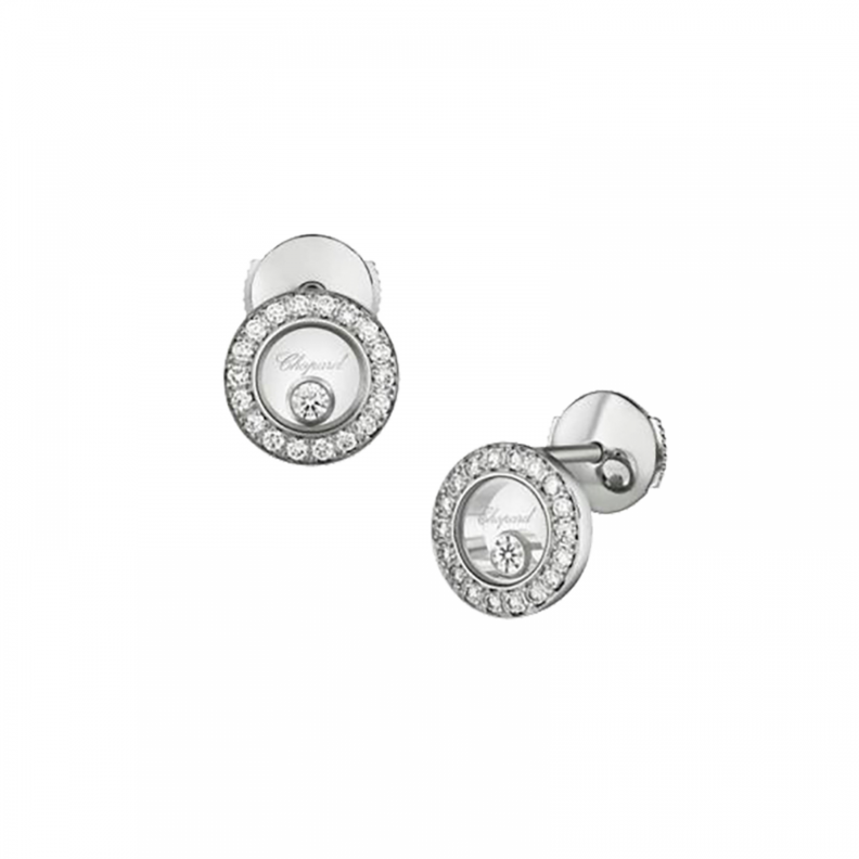 اقراط ذهب ابيض والماس من مجموعة Bvlgari Divas Dream