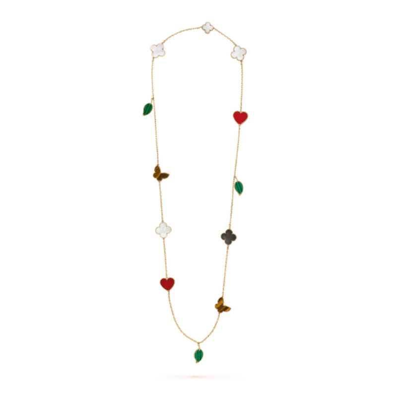 سلسال ذهب مزين بحجر التوباز والماس من Pomellato