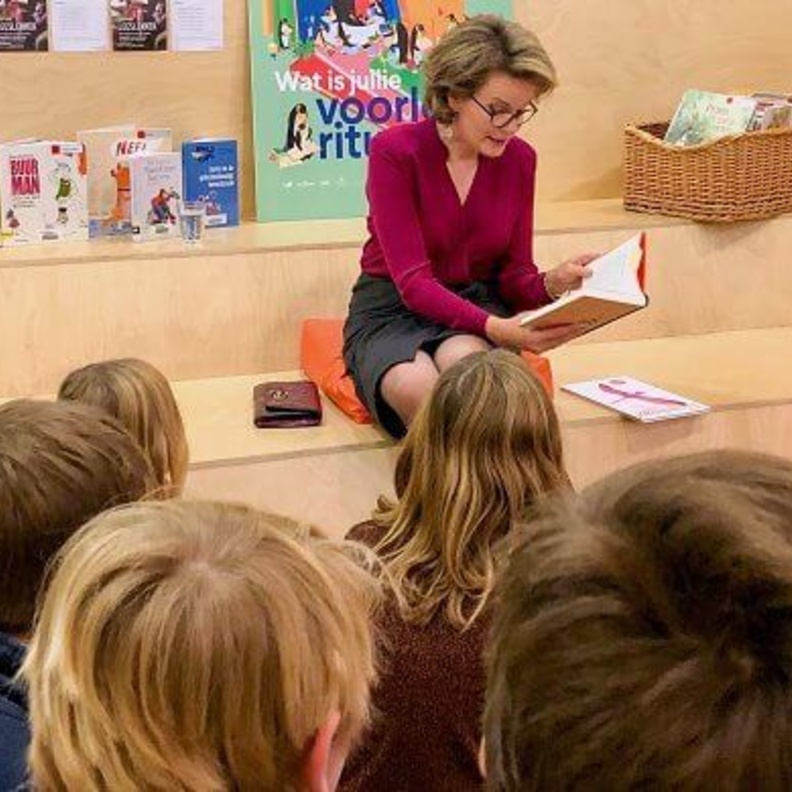 الملكة ماتيلد تزور مكتبة De Poort