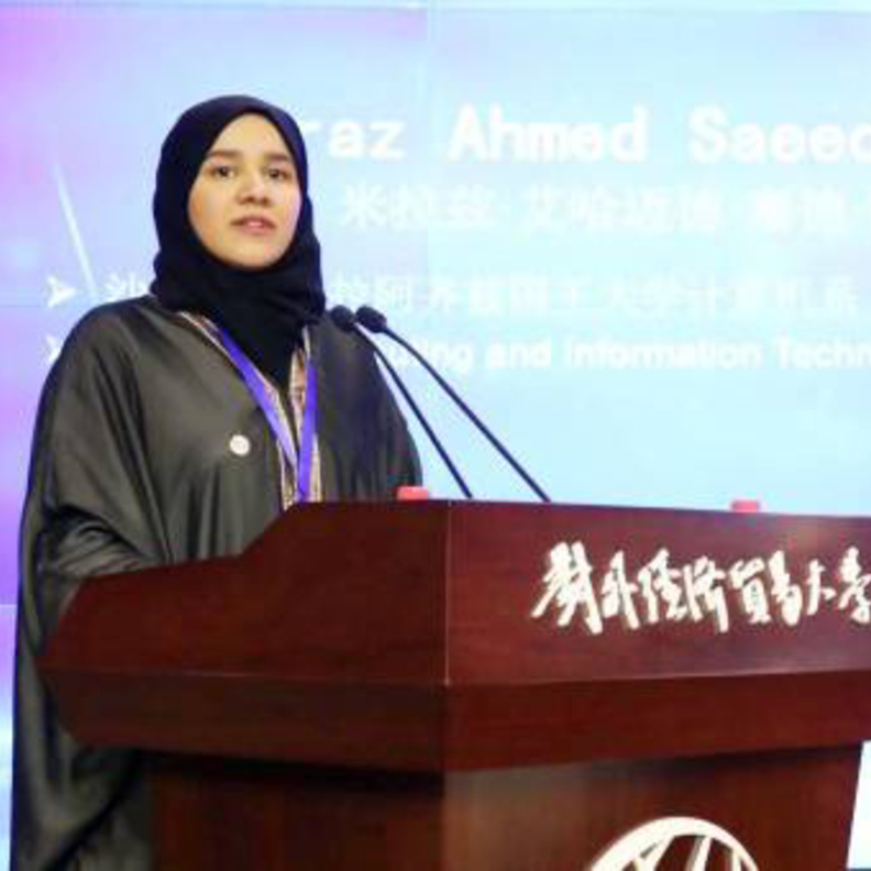 الطالبة السعودية ميراز باضريس الوحيدة من الشرق الأوسط في مبادرة طريق الحرير