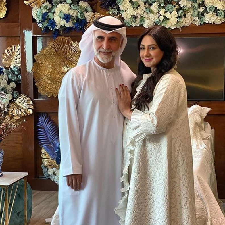 الفنانة هيفاء حسين وزوجها 