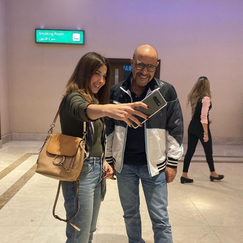 نانسي عجرم وأشرف عبدالباقي