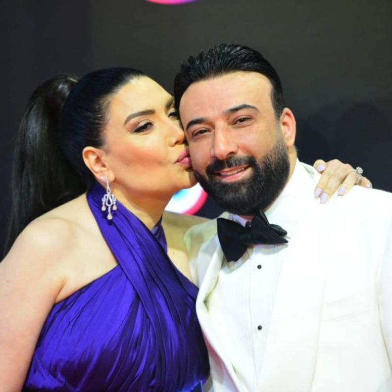 عبير صبري وزوجها