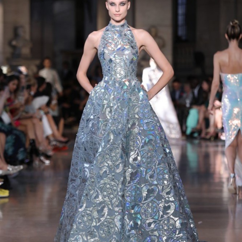 فستان a line من رامي قاضي