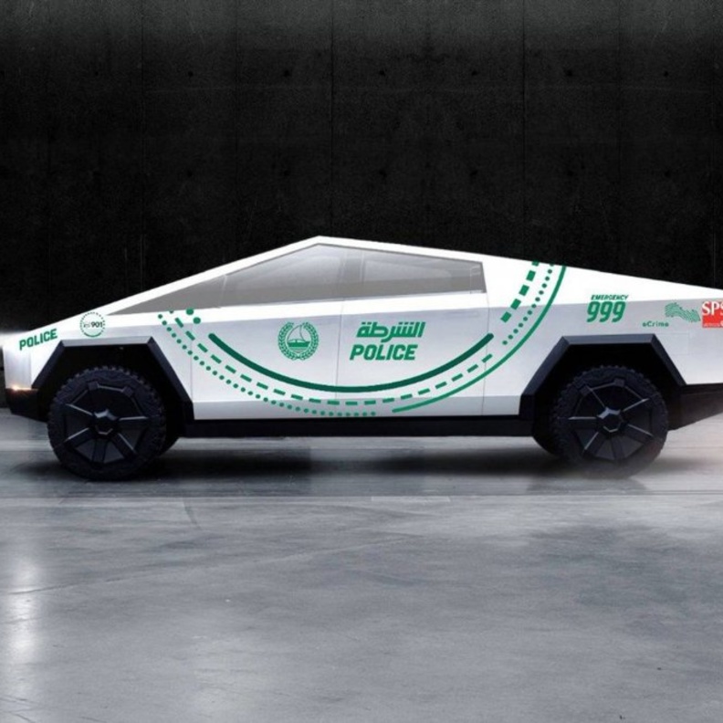 شرطة دبي قد تضم شاحنة تسلا الجديدة إلى أسطولها