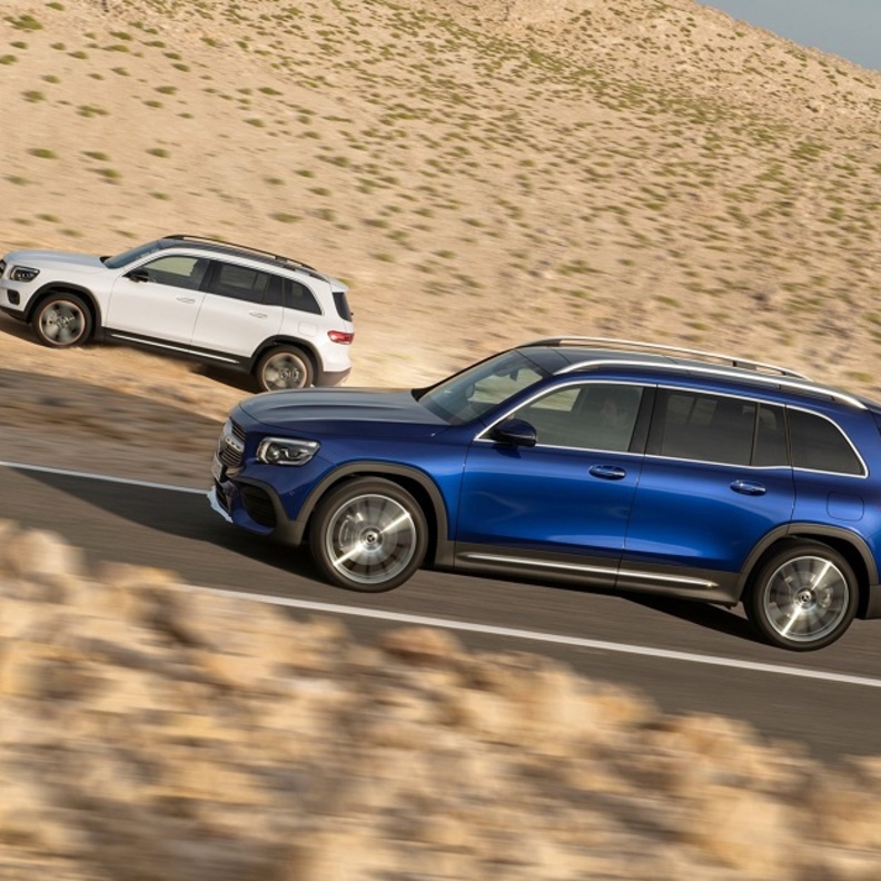 أطلقت مرسيدس طرازها الجديد GLB المنتمي للفئة المدمجة من السيارات الرياضية المتعددة الاستخدامات