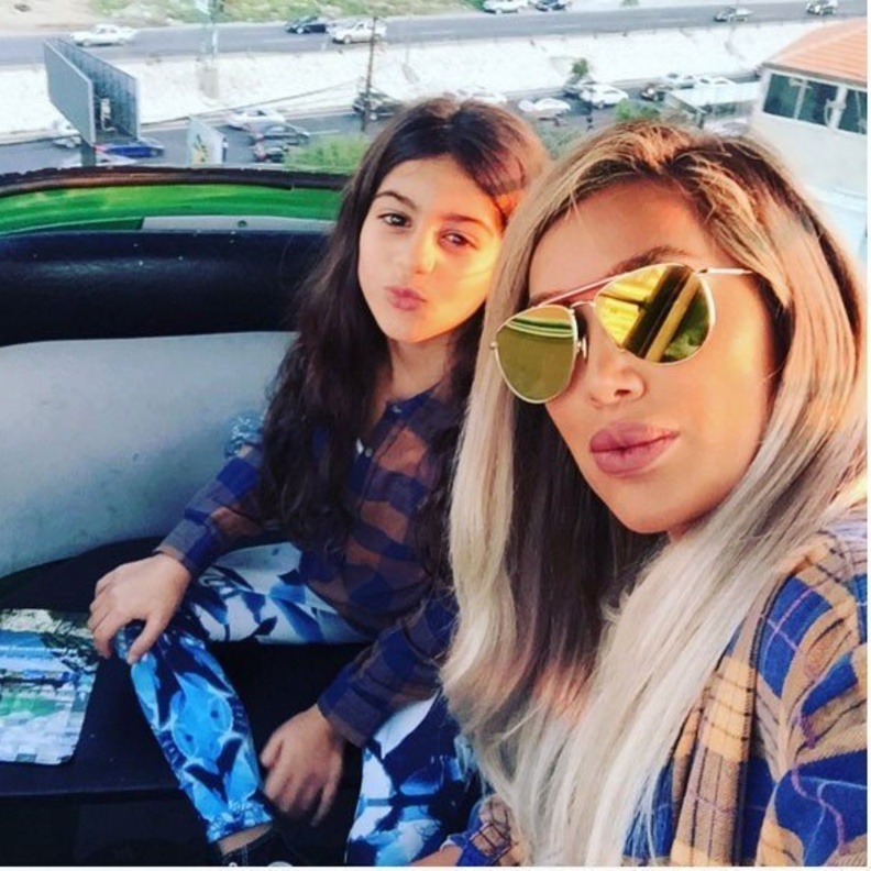 مايا دياب احتفلت بعيد ميلاد ابنتها