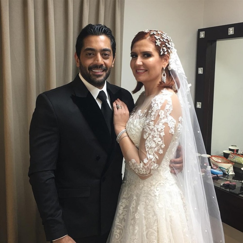 الفنانة هنا شيحة وأحمد فلوكس