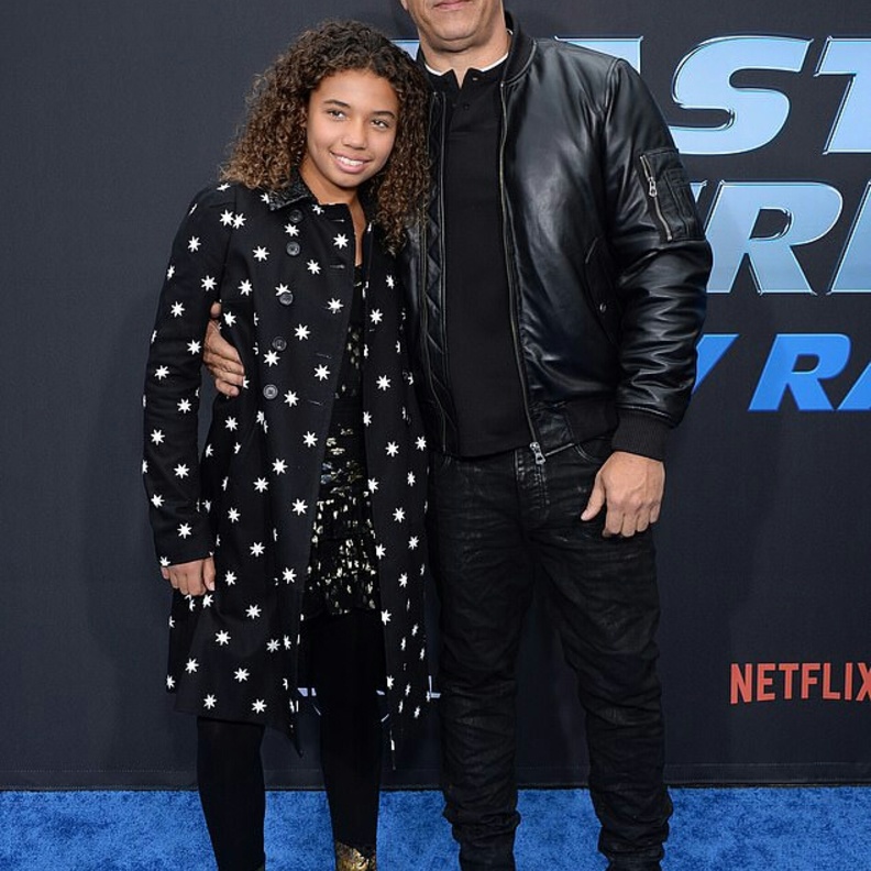 فين ديزل و ابنته 