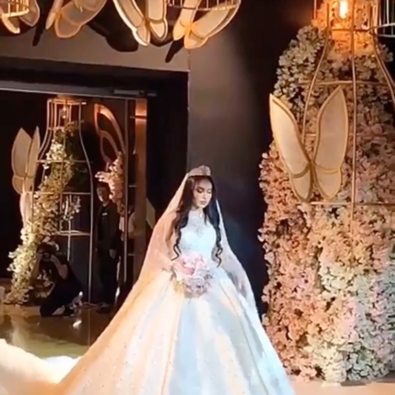 حفل زفاف فوز الشطي - فستان زفاف فخم