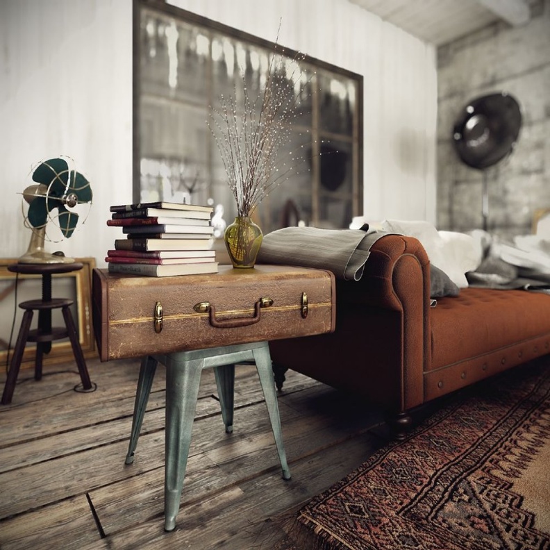 ‎⁨ ورق جدران فينتاج بألوان الباستيل لغرفة نوم مميزة