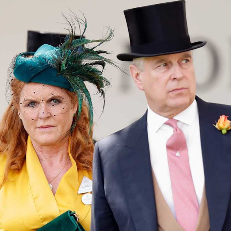 دوقة يورك في حفل زفافها على الأمير أندرو