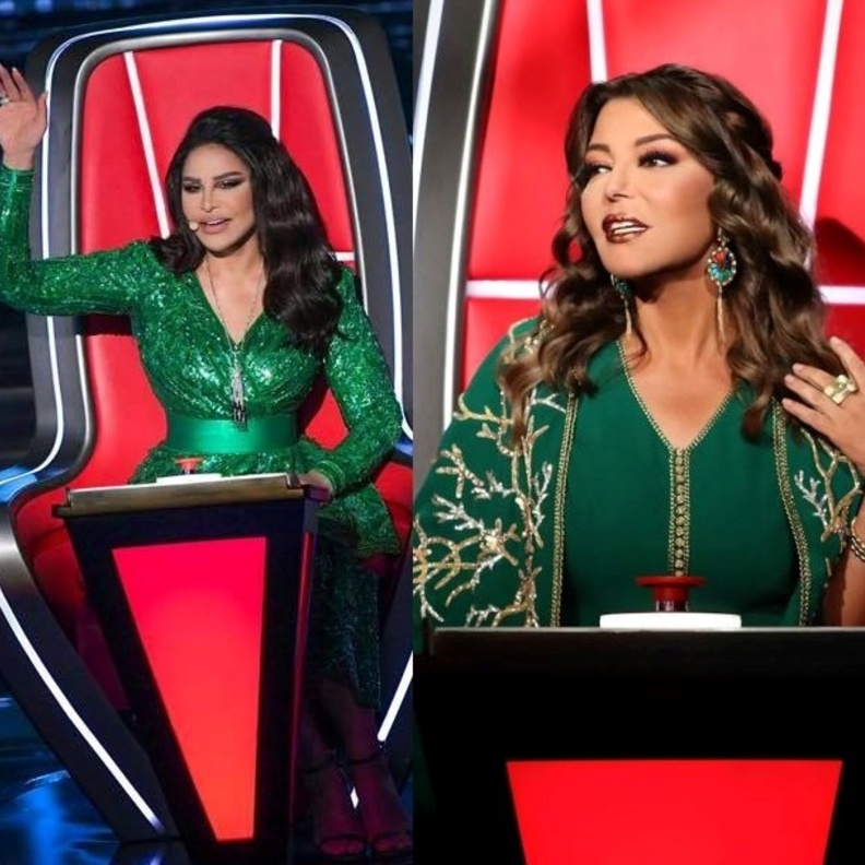 إطلالة من كانت الأجمل باللون الأخضر؟