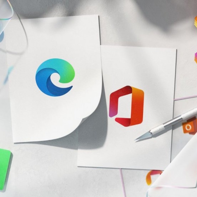 التصاميم الجديدة لعدد من ايقونات تطبيقات مايكروسوفت