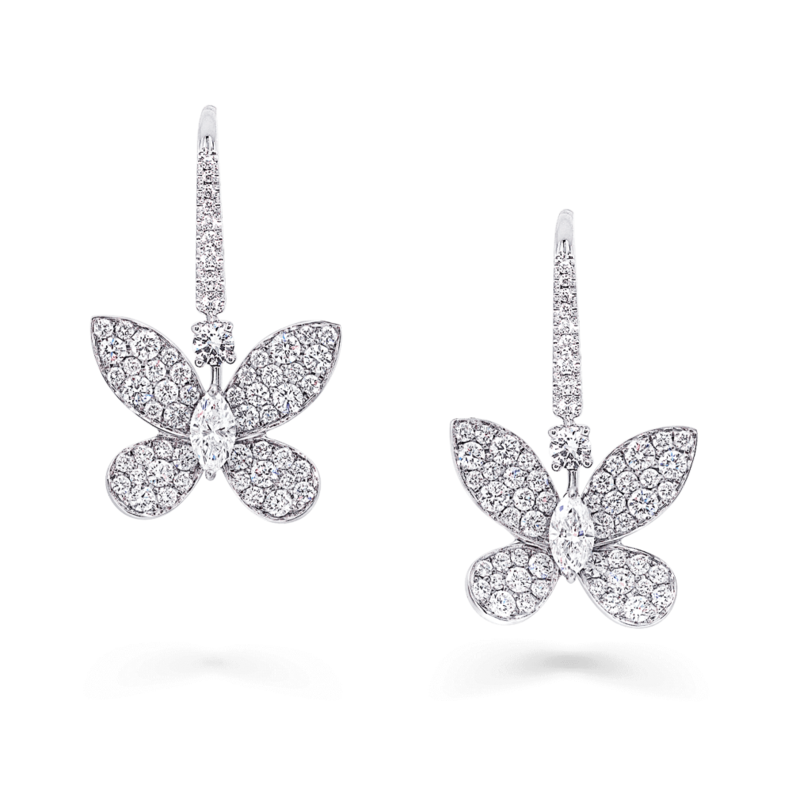 اطقم ذهب للعروس على شكل فراشة من دار Graff 