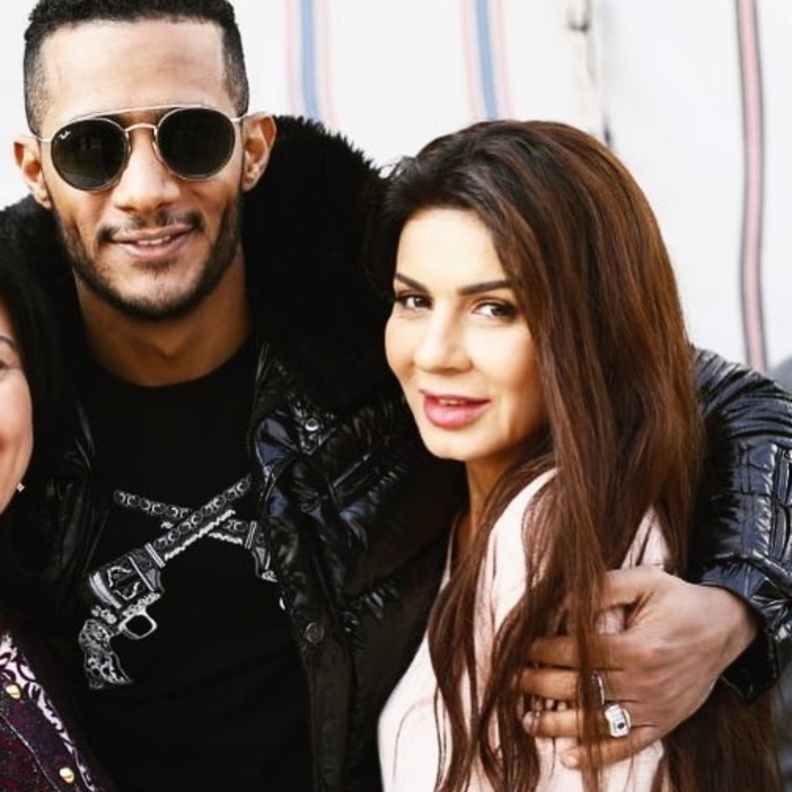 نجلاء بدر ومحمد رمضان 