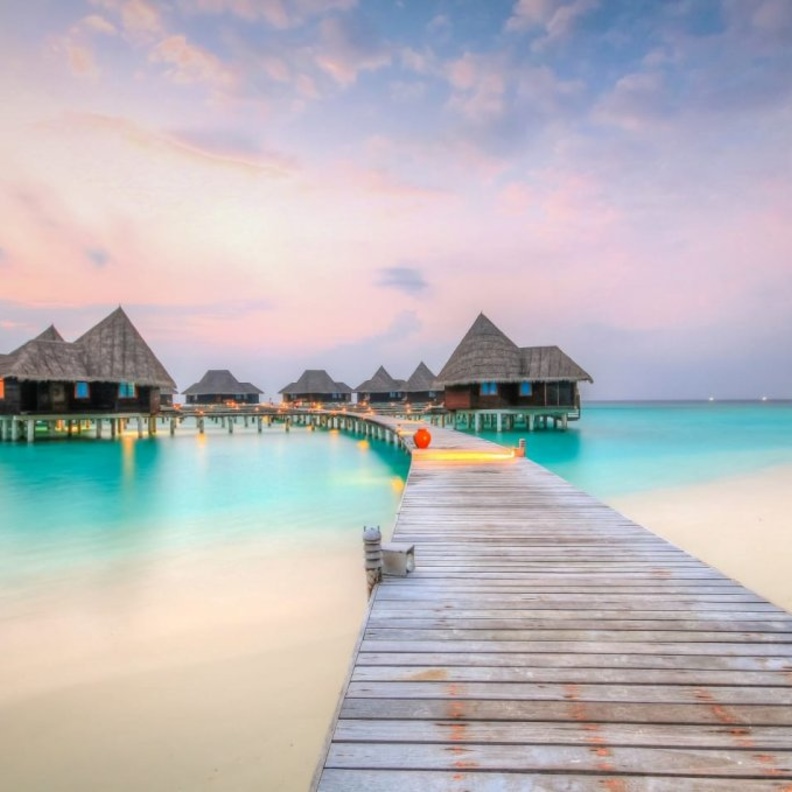متعة الاستجمام في المالديف