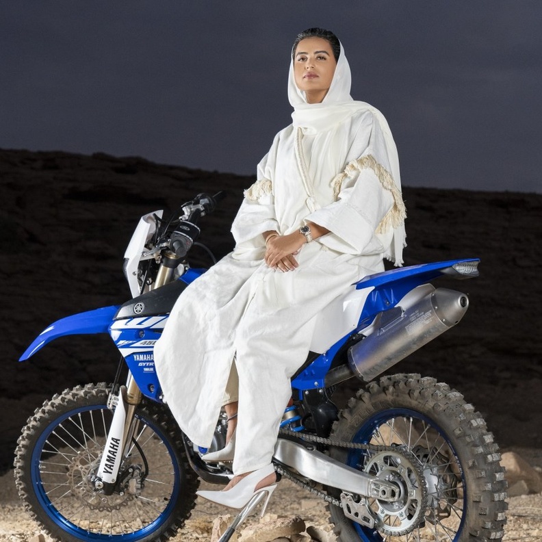 راكبة الدراجات النارية مشاعل ناصر العبيدان 