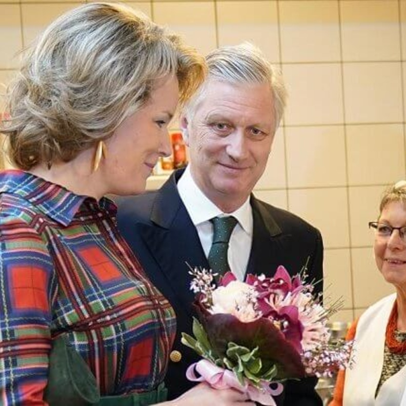 ملك وملكة بلجيكا يزوران ملجأ للمشردين في نامور