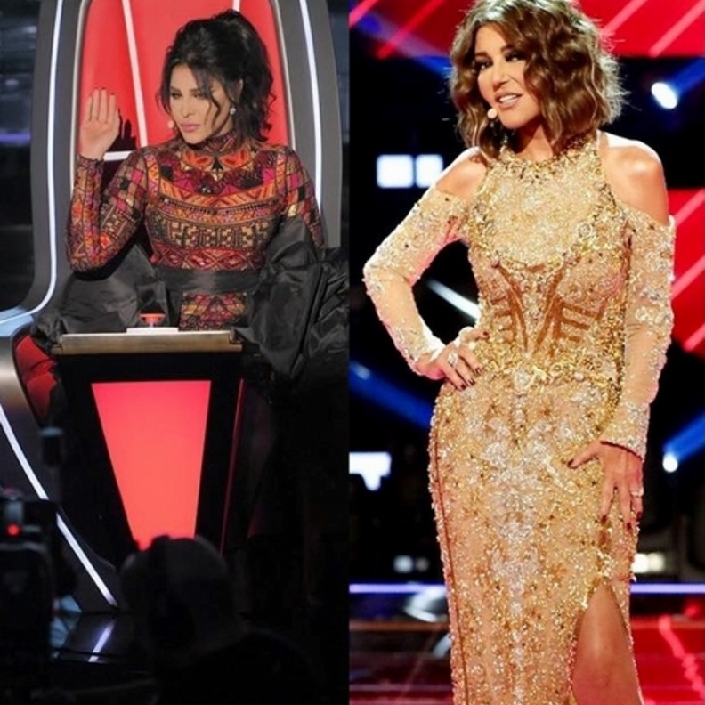 احلام تألقت بفستان من تصميم زهير مراد