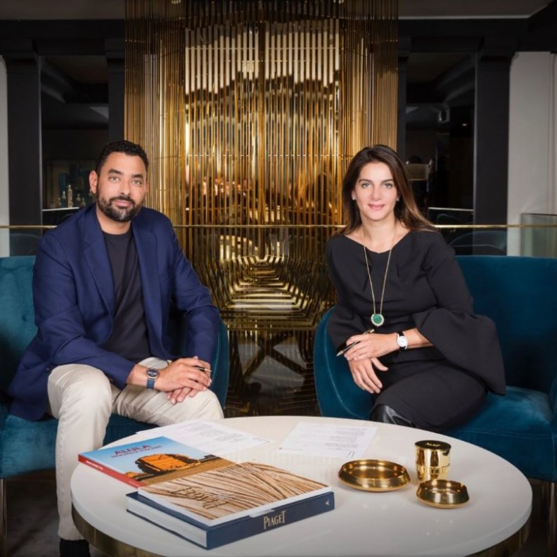 الرئيس التنفيذي للهيئة الملكية لمحافظة العلا عمرو المدني وشابي نوري، المدير التنفيذي لدار بياجيه