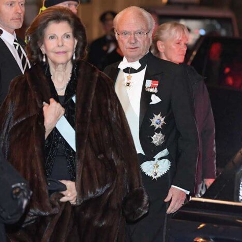  الملك كارل الرابع عشر غوستاف والملكة سيلفيا