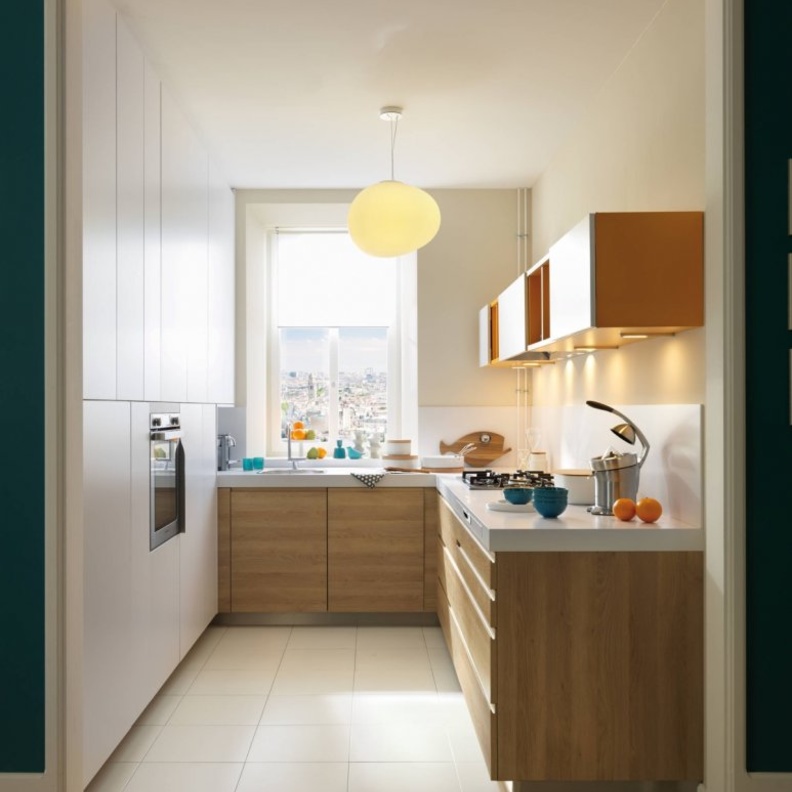 ألوان الباستيل في ديكور المطبخ الصغير