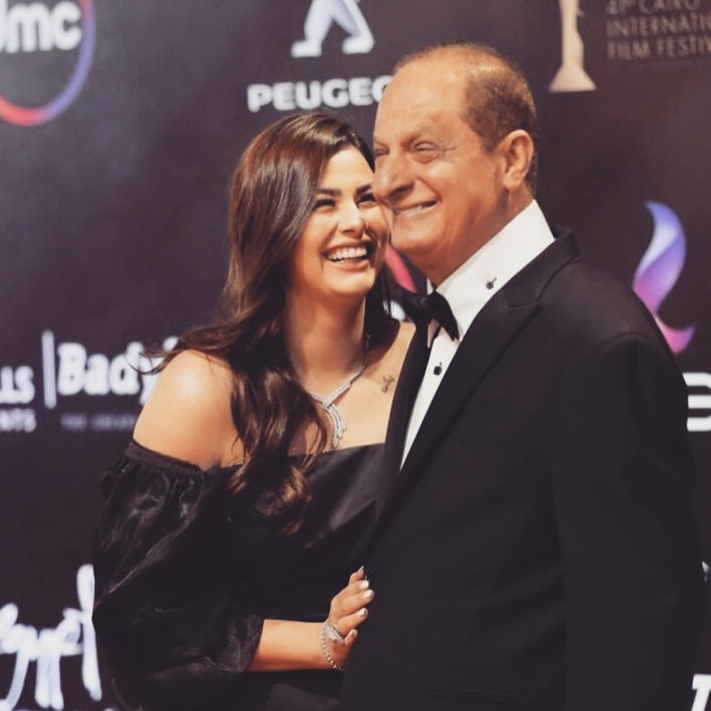 هنادي مهنى ووالدها 