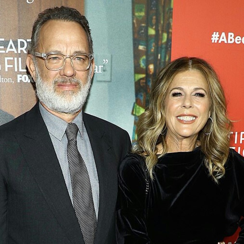 توم هانكس و زوجته 