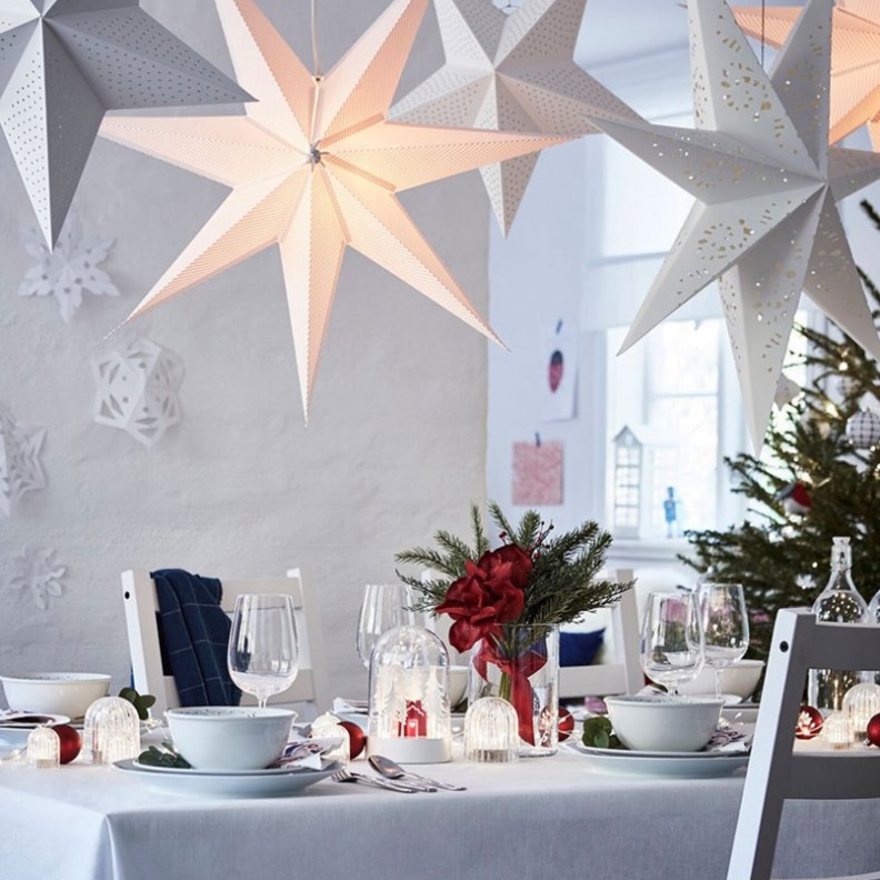 _ألوان العيد المبهجة في ديكورات مائدة طعام 2020