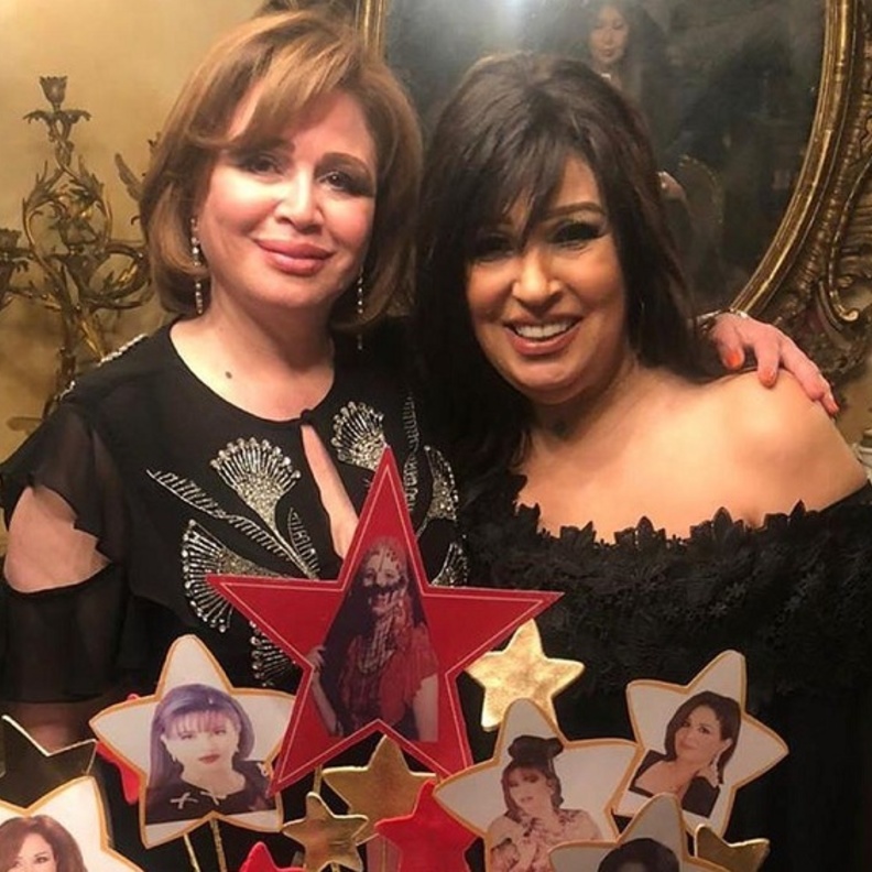 فيفي عبده تحتفل بعيد ميلاد الهام شاهين