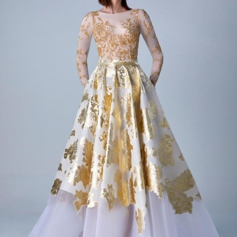 موديلات فساتين خطوبه منفوشة