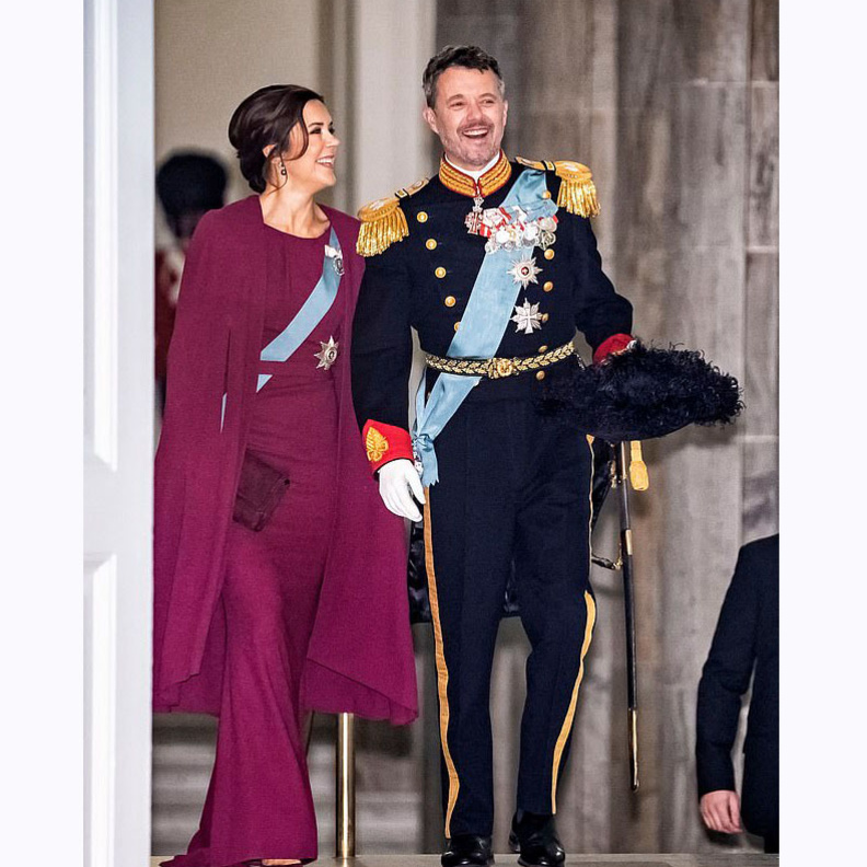 ولي عهد الدنمارك وزوجته في حفل جديد في قصر كريستيانسبورغ