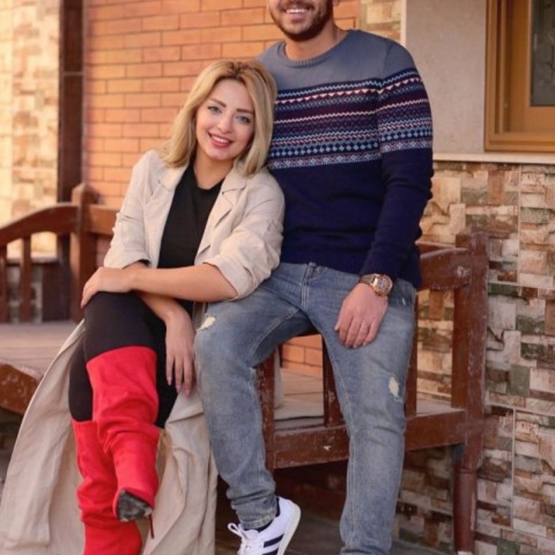 مي حلمي ومحمد رشاد