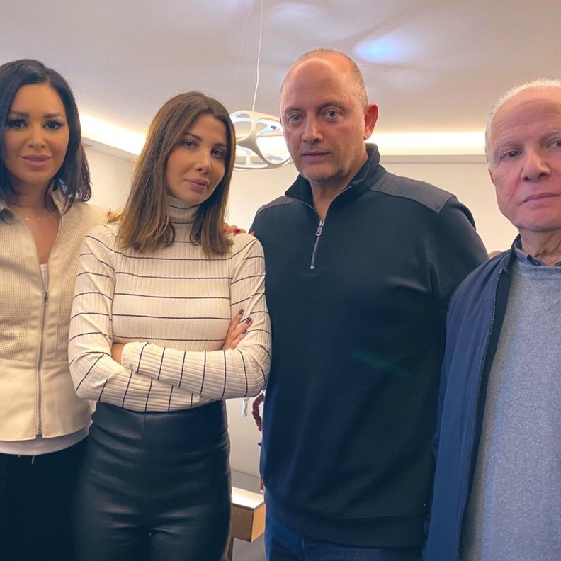 نانسي عجرم وزوجها بعد الافراج عنه