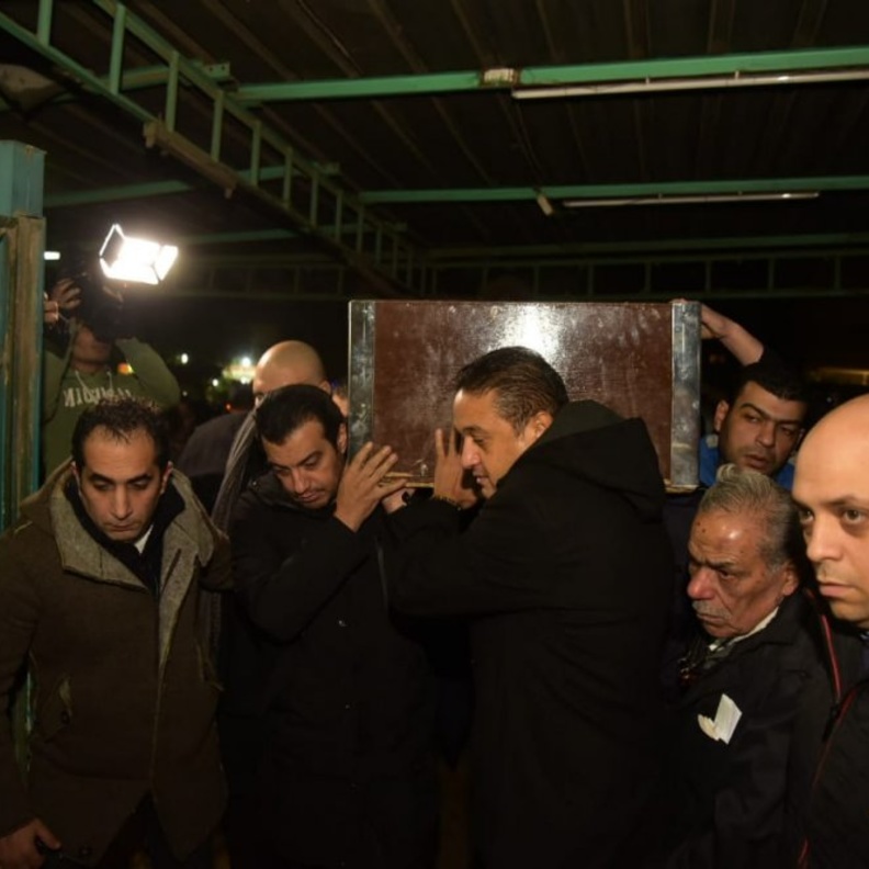 جنازة والد إيهاب توفيق