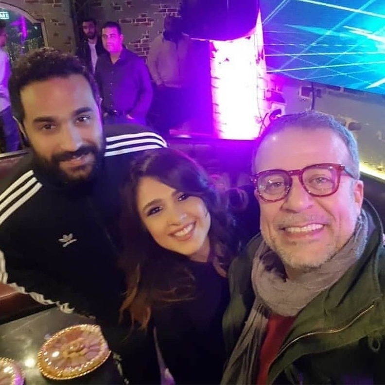 ياسمين عبد العزيز وشريف منير وكريم فهمي