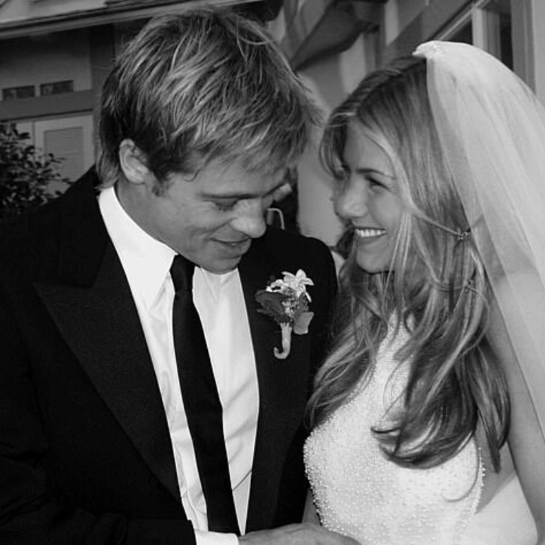 براد بيت و جينيفر أنيستون 