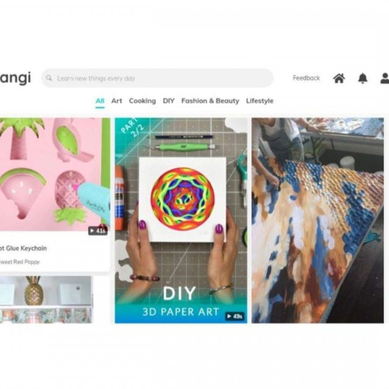 جوجل تطلق تطبيق Tangi المشابه لتطبيق الخدمة الاجتماعية Pinterest