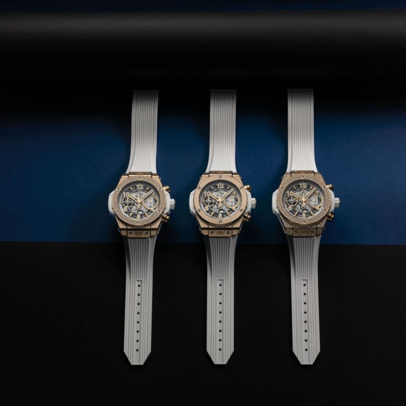 ساعة هوبلو الجديدة تتزين بالأبيض 