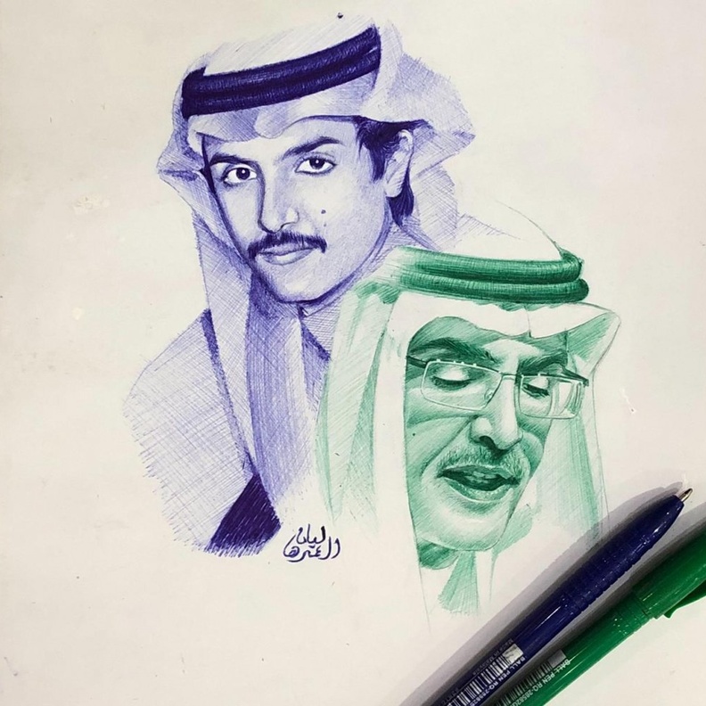  احدى اعمال الرسامه السعودية ليان ال عمره