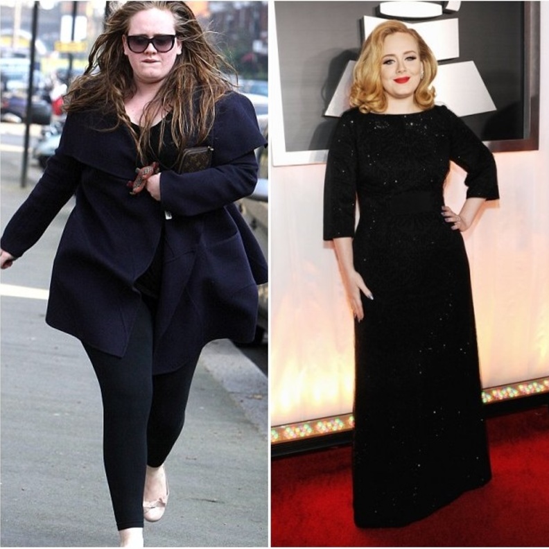 اديل بعد خسارة وزنها الزائد بفضل رجيم سيرتفود