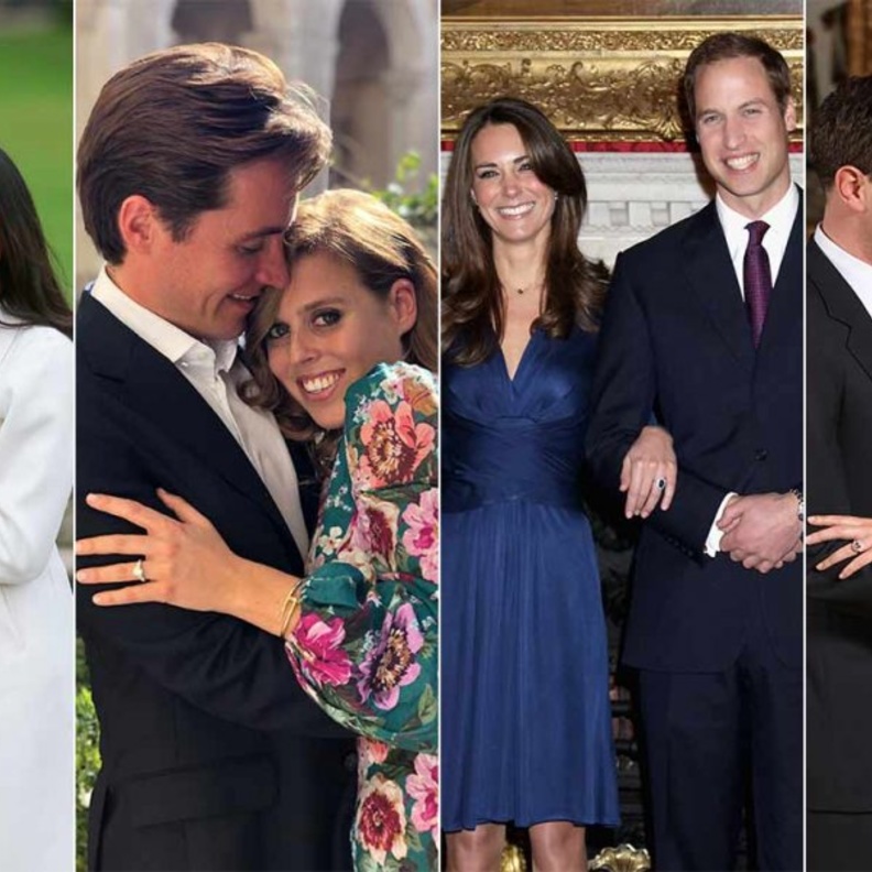 الأميرات يرتدين خواتم الزواج