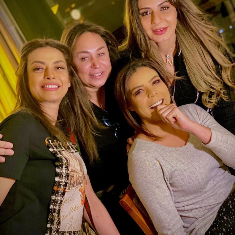 ناهد السباعي مع نجلاء بدر وانجي علي وداليا مصطفى