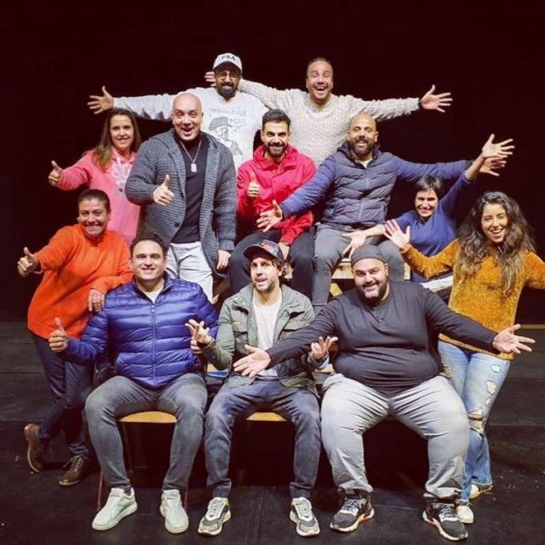 أبطال مسرحية "عطل فني"