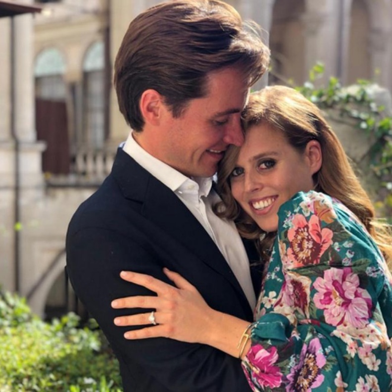 الأميرة بياتريس مع خطيبها