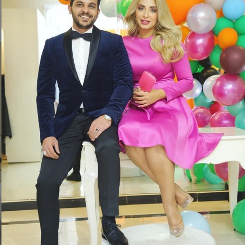 محمد رشاد احتفل بعيد ميلاد مي حلمي