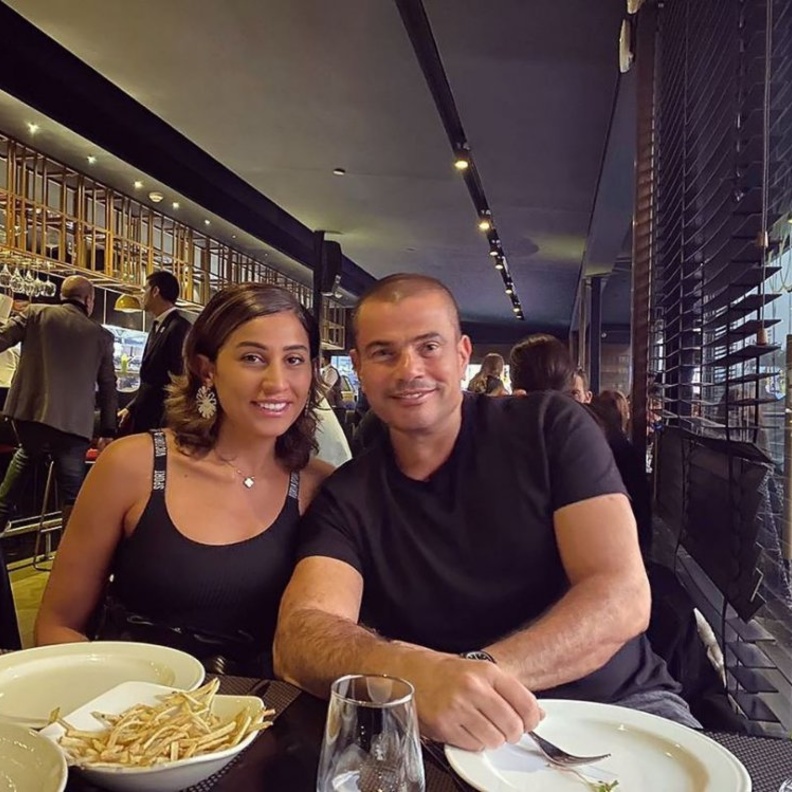 عمرو دياب ودينا الشربينى